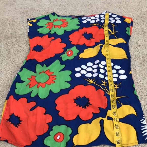 Marimekko target Kukkatori print small tunic swim coverup. - Picture 8 of 9